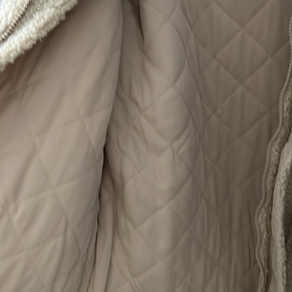 Zara Men Fleece Cream White Faux Sherpa Jacket Coat S M Winter Oversized - Picture 6 of 9